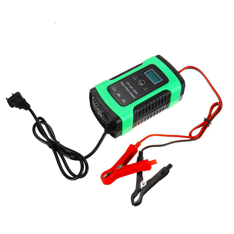 Enusic 12V 6A Pulse Repair LCD Battery Charger For Car Motorcycle Lead Acid Battery Agm Gel Wet