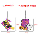 Halloween Spoof Hanging Decorations Pumpkin Ghost Skull Witch Door Hanger Halloween Supplies