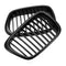 Pair Front Grille Grill Black for BMW E39 5 Series M5 1997-2003