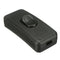 Excellway 250V 2A Light Switch Universal In Line Rocker Switch ON / OFF Rocker Switch