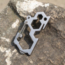 Outdoor Portable EDC Buckle Tool D-Shaped Steel Carabiner Hook Camping Survival Kit