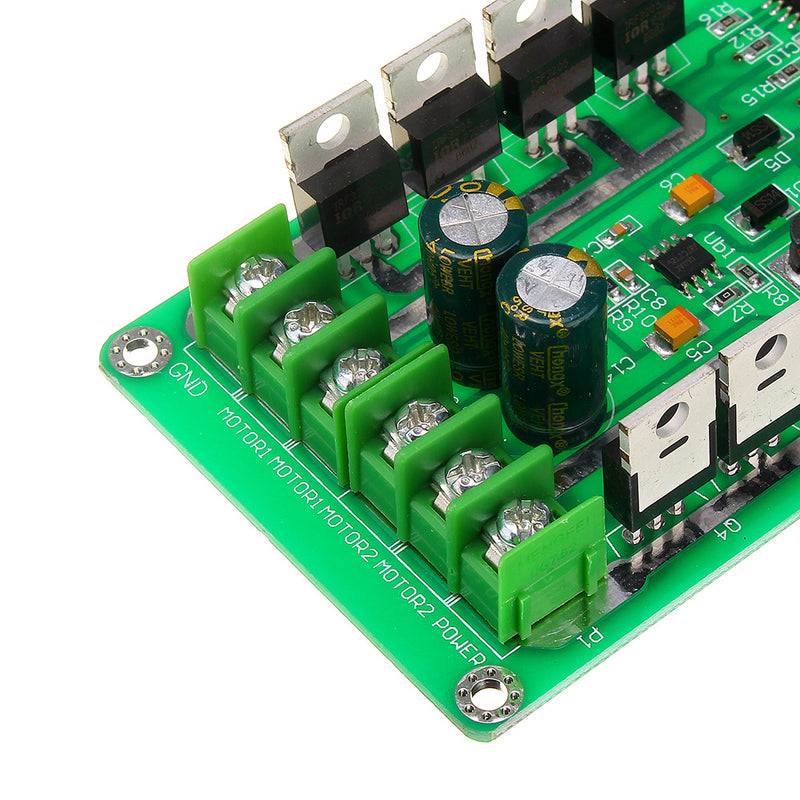 3V-36V DC H-Bridge Dual Motor Driver Drive Module Board MOSFET IRF3205 with Brake Function