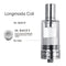 Longmada Mr.Bald 3 Atomizer B/C/D/E Wax Tank Glass Dry Herb 510 Threaded co2 Atomizer Quartz Vaporizer