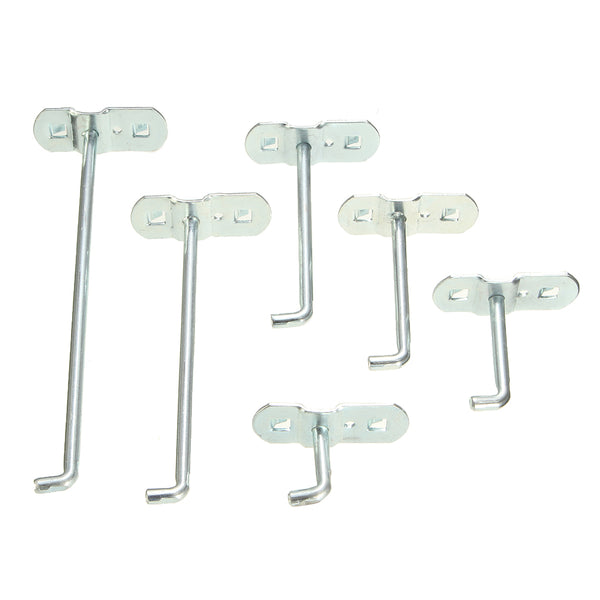 Strong Steel Slotted Storage Panel Pegboard Hook Assortment Hanger