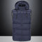 Electric Winter Warm Heated Waistcoat USB Charging Cotton Intelligent Heating Hooded Jacket Clothing