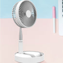 USB Chargable Portable Foldable Telescopic Fan Multi-Function Desktop Air Cooler Adjustable Travel Gadget Air Cooling Fan Gift