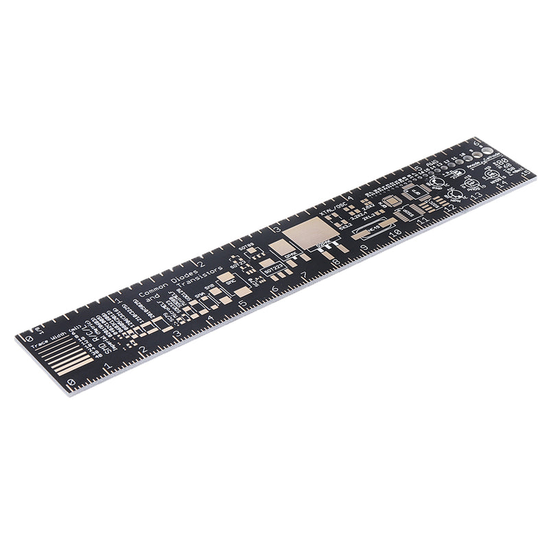 20/25cm PCB Ruler Measuring Tool Resistor Capacitor Chip IC Electronic Straight Scale Engineering Ruler