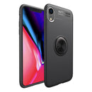 C-KU Protective Case For iPhone XR 360 Rotating Ring Grip Kicktand Back Cover