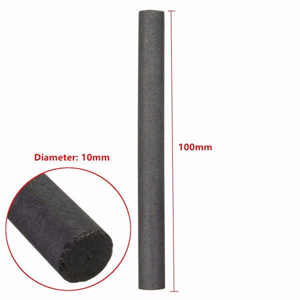 5pcs 10mm 99.99% Graphite Electrode Cylinder Rod Length 100mm