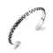 Titanium Steel Stainless Steel Rhomboid Open Male Bracelet