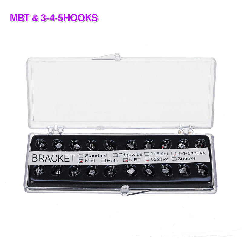 20Pcs/Set ROTH / MBT 022 Slot 3-4-5 Hooks Mini Orthodontic Dental Metal Brackets Brace Tools