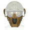 WoSporT MA-95 Module Anti-shock Tactical Half Mask Suitable For AF Helmet Riding