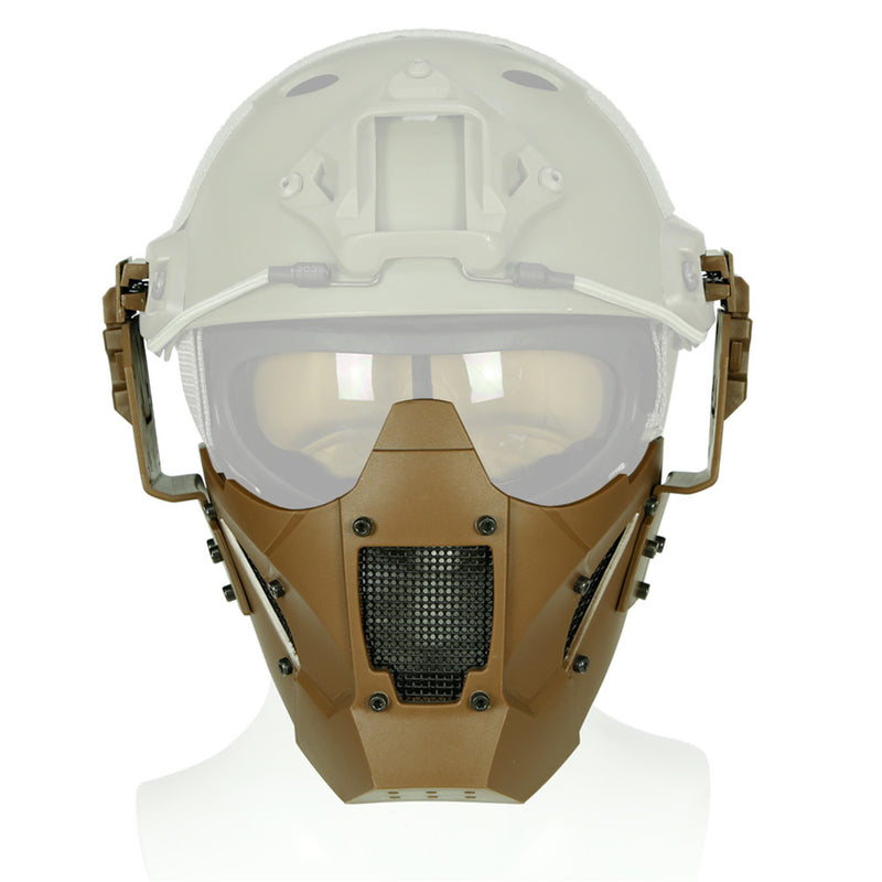 WoSporT MA-95 Module Anti-shock Tactical Half Mask Suitable For AF Helmet Riding