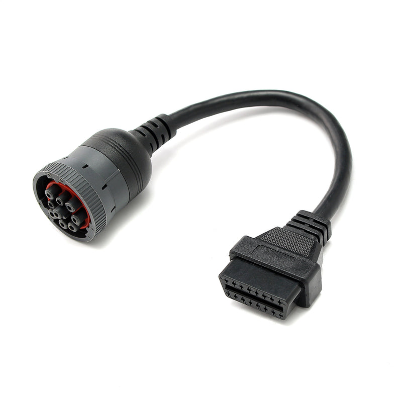 OBD2 Female 16 Pin to J1939 Deutsch 9 Pin Female Connector Truck Diagnostic Cable