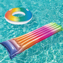 Bestway Rainbow Colorful Inflatable Float Swimming Ring Beach Water Pool Party Toys from Xiaomi Youpin