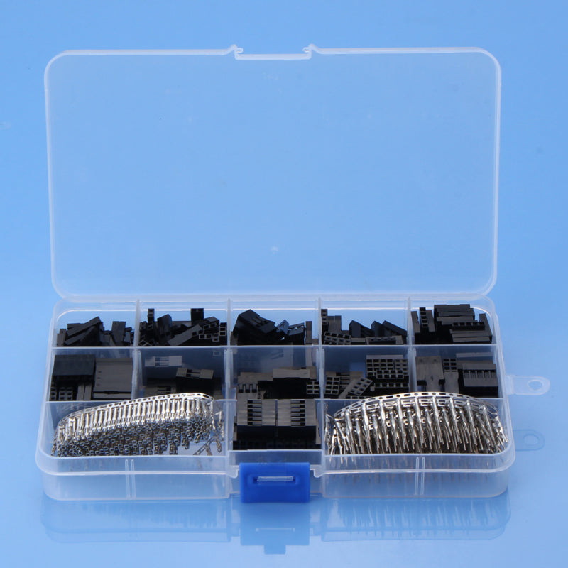 620Pcs 2.54mm Dupont Jumper Connector Terminal Connector Compatible Wire Gauge 18-26AWG Housing Kit