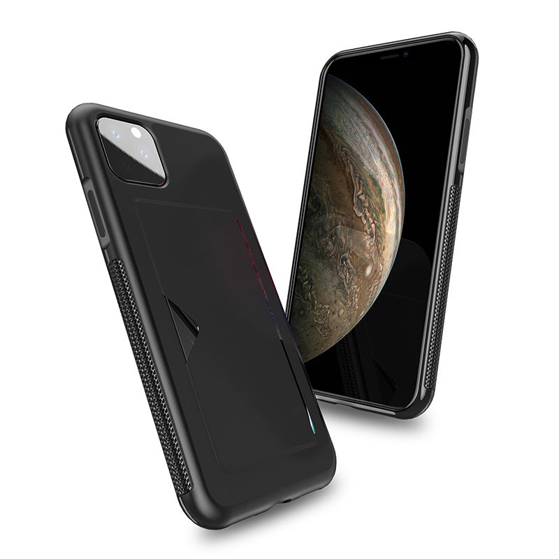 DUX DUCIS with Credit Card Slot PU Leather Shockproof Protective Case for iPhone 11 6.1 inch