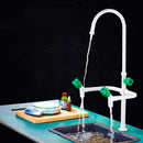 ABS Laboratory Water Tap Three Ports 360 Rotation Mixer Tap Lab Faucet Elbow Medical Three-Head Faucet Water Mixer Tap