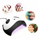 36W 8/12LED Panda Sensor UV LED Nail Lamp Dryer Gel Polish Curing Manicure Tool