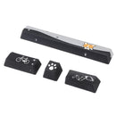 Five-sided Dyesub PBT OEM Profile Yellow Dog Shark Space Bar 6.25u Novelty Keycap + ESC Enter Keycaps