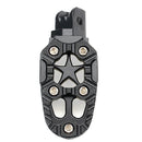 Motorcylce Bike Foot Pegs Pedals Treadles Footrest Foot Peg Universal Aluminum Alloy Sliver Black