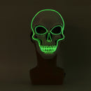 Halloween LED Light Skull Head Face Mask Carnival Night Cosplay Costume Props
