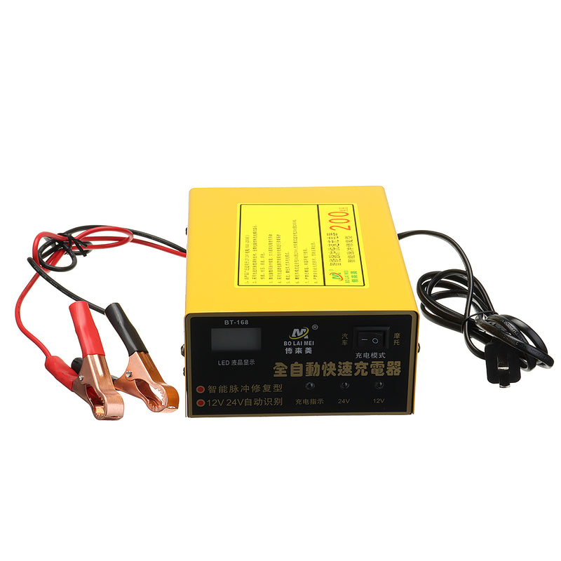 BT-168 250W 12/24V 200AH Lead Acid Battery Charger Pulse Repair Intelligent