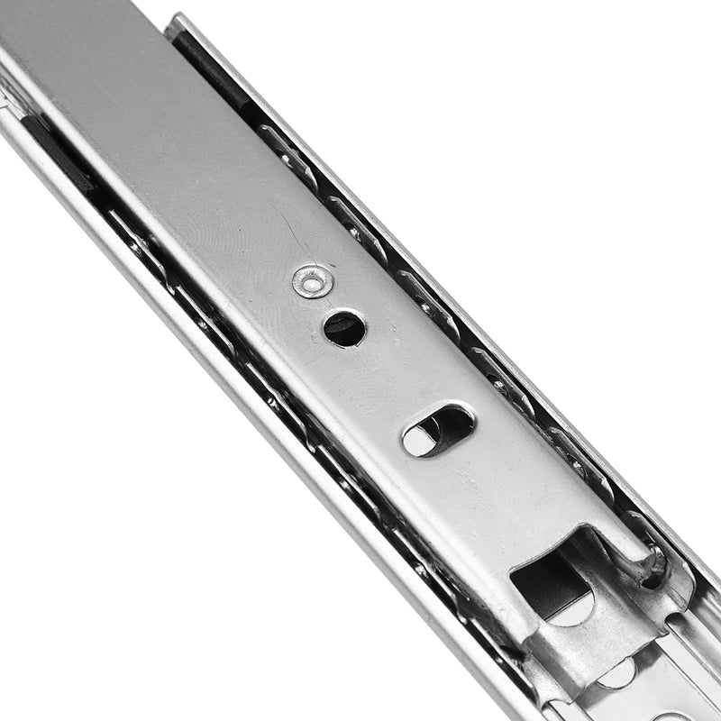 2Pcs 27mm Ball Bearing Drawer Runners Slides Side Full Extension Slide Drawer Slides