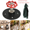 Industrial Retro Iron Pipe Wall Hook Steampunk Clothes Coat Towel Hat Rack Flange Hanger