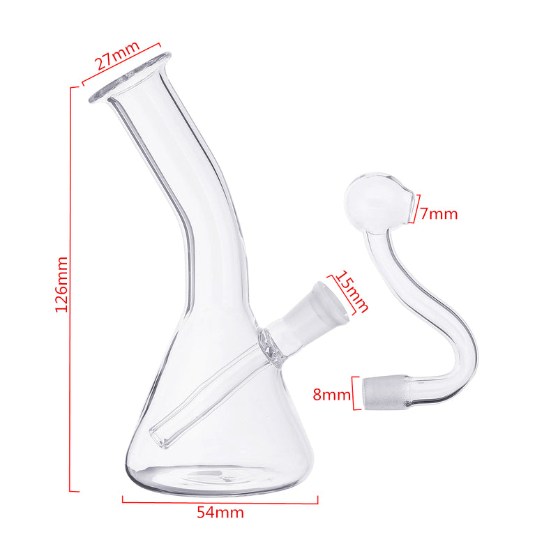 Water Pipe Bottle H ookah Shisha Oil Burner Pipe for Smoking Herb T obacco Pipe Oil  4.3