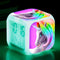 7 Colors Digital Alarm Clock Cute LED Table Clock Time Date Temperature Display Home Decorations