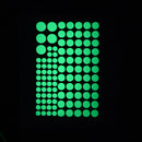 Miico Creative Dot Star Moon Pattern 4 Optional Groups Luminous PVC Removable Home Decor Sticker