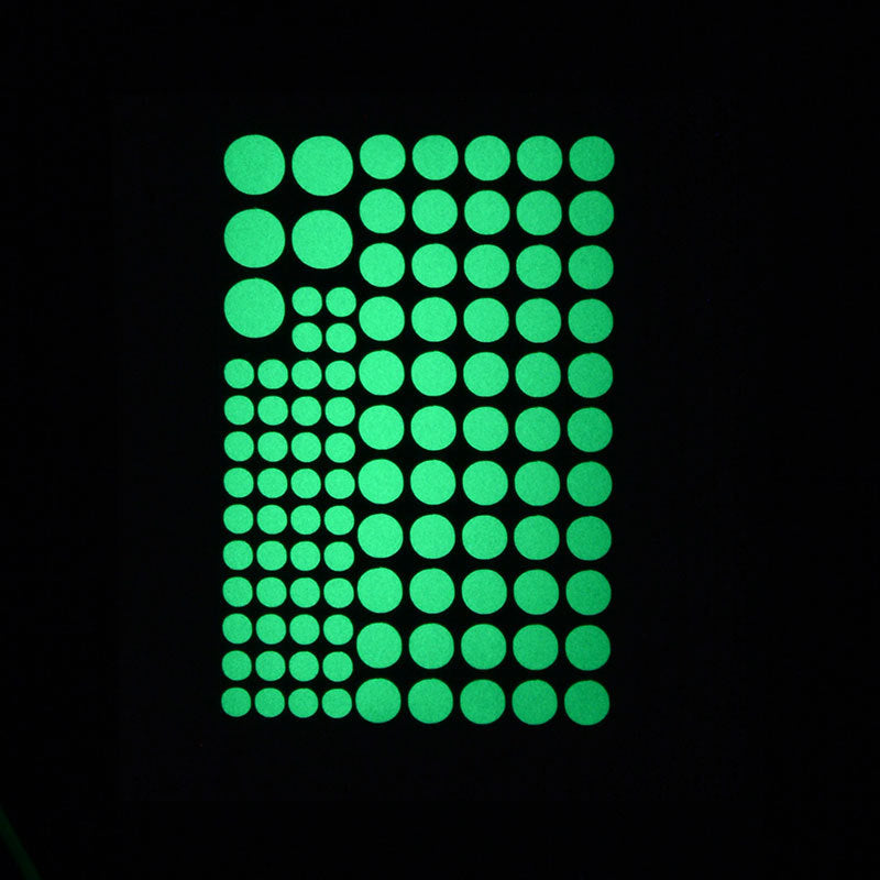 Miico Creative Dot Star Moon Pattern 4 Optional Groups Luminous PVC Removable Home Decor Sticker