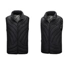 USB Electric Heated Waistcoat Washable Winter Fast Warm-Up Heating Coat Jacket 3 Temp Adjustment