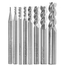 Drillpro 1-8mm HRC58 3 Flutes End Mill Cutter Tungsten Carbide CNC Milling Tool for Aluminum