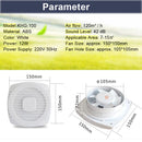 4 Inch 12W Mini Ventilation Fan Entilation Blower for Window Wall Kitchen Bathroom Toilet 220V