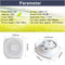 4 Inch 12W Mini Ventilation Fan Entilation Blower for Window Wall Kitchen Bathroom Toilet 220V