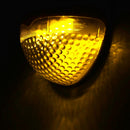 Solar Power 3 LED Double Color Temperature Wall Lamp Outdoor Waterproof Fence Garden Path Light