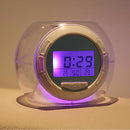 Color Changing Clock Watch LED Light With Nature Sounds Multifunctional Alarm Clocks