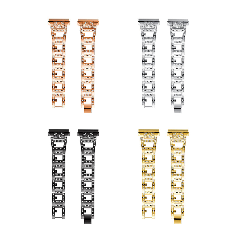 Bakeey Lady Bling Rhinestone Stainless Steel Watch Band Strap For Fitbit Versa