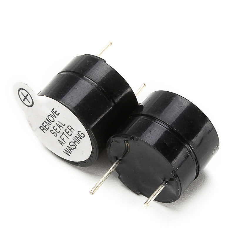 100pcs 12V Active Buzzer Electromagnetic SOT Plastic Sealed Tube Long Sound 12mmx9.5mm