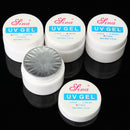 8pcs Nail Art Set Builder Primer Base UV Gel Top Coat Brush Cleanser Guide Sticker Form Manicure Kit