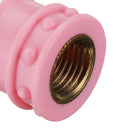 4 Pcs Pink Crown Style Car Tire Air Valve Stems Cover Caps Durable Wheel Rims
