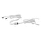 Lampow LP-5027M2 Silver / Black DC5-24V Double Head Door Mounted Sensor Switch High Power Wardrobe Double Head Switch