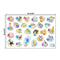 26PCS Classic Animals Alphabet Baby Nursery Peel and Stick Wall Art Sticker Decals Alphabets Animals Wall Removable Wall Sticker