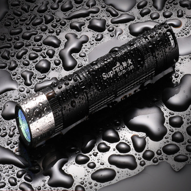 SupFire UV01 365NM Zoomable Waterproof Purple Light Flashlight Outdoor Portable Fluorescent Detection Light