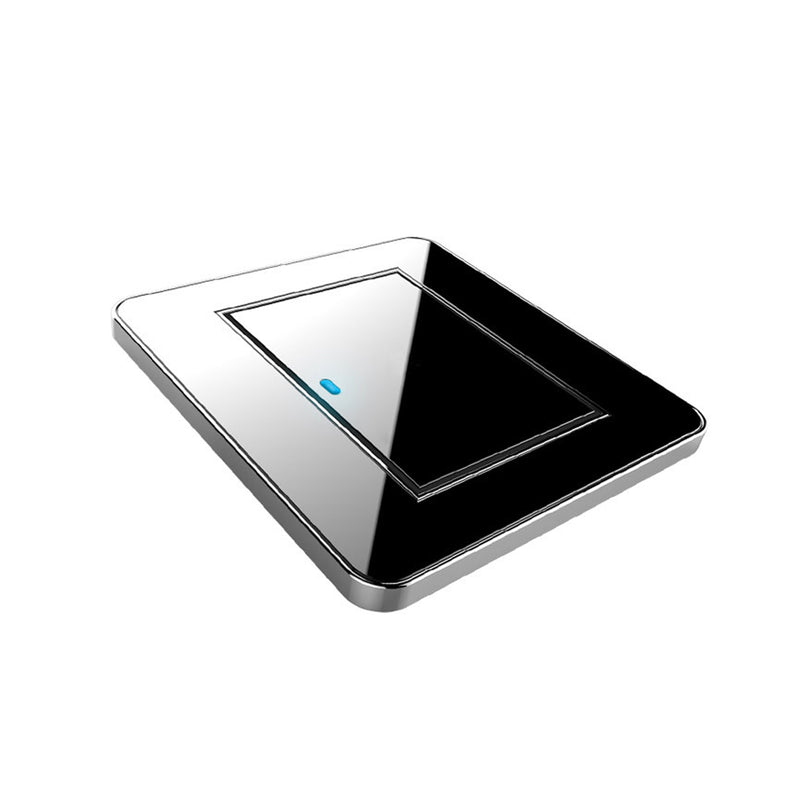 LED Wall Touch Light Switch Glass Panel 1/2 Gang Switch Panel Power Wall Control