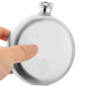 5oz Mirror Glossy Jug 201Stainless Steel Round Whiskey Flask Portable Alcohol Hip Flask Wine Bottle