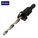 Drillpro DB-C2 4pcs Carpentry Countersink Drill Bit Set Woodworking Tools
