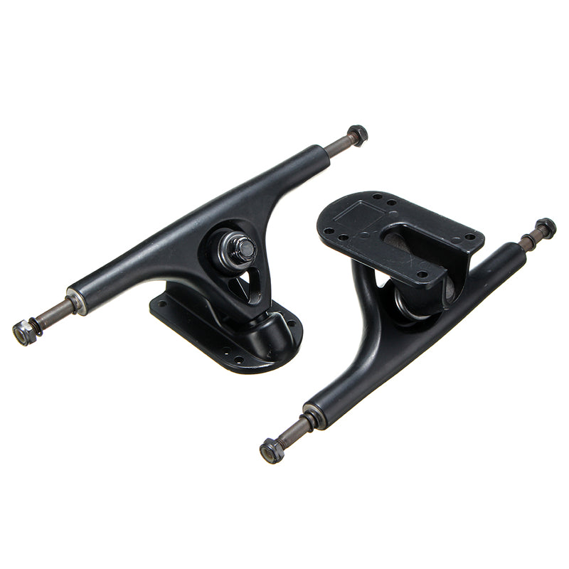 2pcs Skateboard Truck Professional Universal Longboard Hollow Black